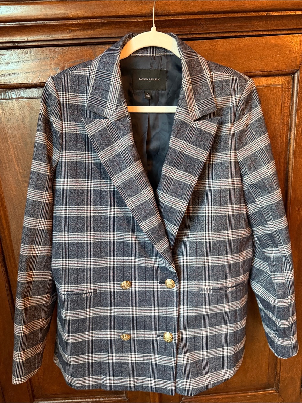 Banana Republic Plaid Blazer - Picture 3 of 7